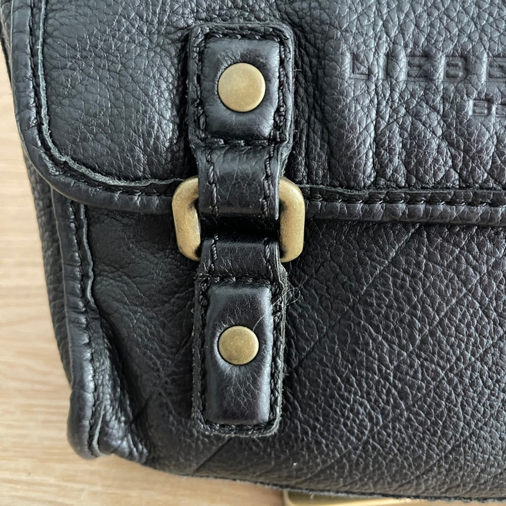 Liebeskind Berlin Small Black Leather Crossbody Bag - Picture 6 of 16